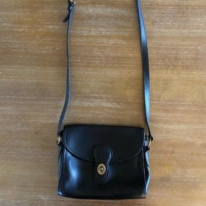 Coach Vintage Black Leather Crossbody